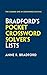 Bradford’s Pocket Crossword Solver's Lists