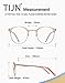 TIJN® New Round Designer Metal Eyeglasses Frames with Clear Lens (Rose Gold, Transparent)
