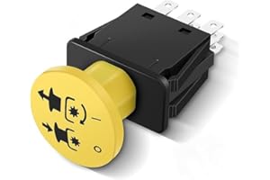 Xinghonyac Clutch PTO Switch,7-Terminal, 10 AMP Yellow,Compatible with MTD Cub Cadet 925-3233A 725-3233A 925-3233 725-3233,De
