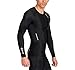 SKINS Men's A400 Long Sleeve Compression Top, Black, Small
