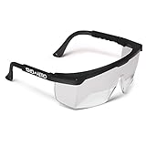 KMD Aero Aviation Flight Training Glasses with Frosted Adjustable Polycarbonate Frames (Black, 1 Pack)