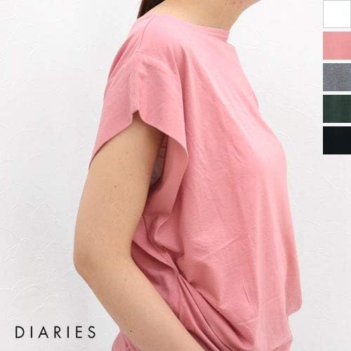 Amazon ダイアリーズ リヨセルコットン タックプルオーバー Ka312 半袖tシャツ 無地 レディース 変形 F Pink ピンク Tシャツ カットソー 通販