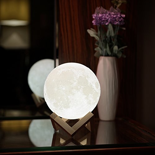 image for YiGem Moon Lamp Night Light for Kids Gift,Baby Night Light Bedside Lam