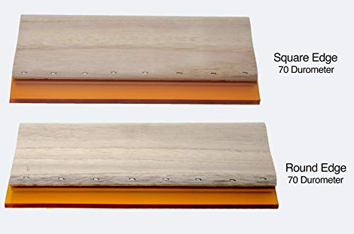 Zipcase 10-Inch 70D Round and Square Edge Squeegee for Fabric and Silk Screen Printing, Two Package - Thumbnail 4