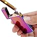 Electric Arc Lighter USB Rechargeable Lighter Windproof Flameless Lighter Plasma Electronic Lighter with LED Power Display (Rainbow)
