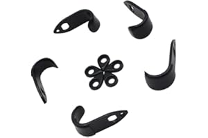 BOOGE 5 Set ABS Sax Thumb Hook Rests with Washer Supports Fit for Alto/Tenor Saxophone Parts Accessories