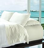 Cariloha Resort Bamboo Sheets by 4 Piece bed Sheet Set - Luxurious Sateen Weave - 100% Viscose From Bamboo Bedding (Ivory, King)