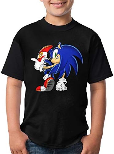 Hakalala T Shirts Sonic Hedgehog Crew Neck Short Sleeve Tee Sports Shirt for Teen Girls Boys
