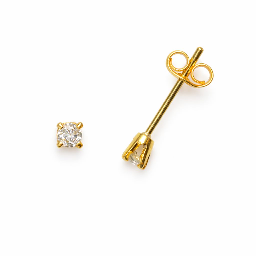 Arranview Jewellery Diamond stud earrings in 9ct gold 2mm across