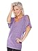 Kavio! Women Snow Jersey V Neck Raglan Dolman Sleeve W. Shoulder Slits