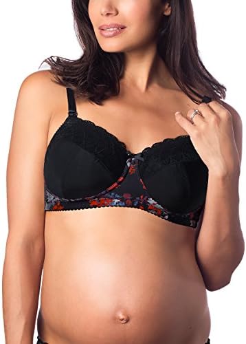 Hotmilk Lingerie Sot Women's Show Off Temptress Black/Red Maternity Bra 32H