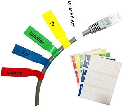 Master Label Waterproof Muticolor self adhesive cable labels Tear Resistant Laser Printer 20 sheets