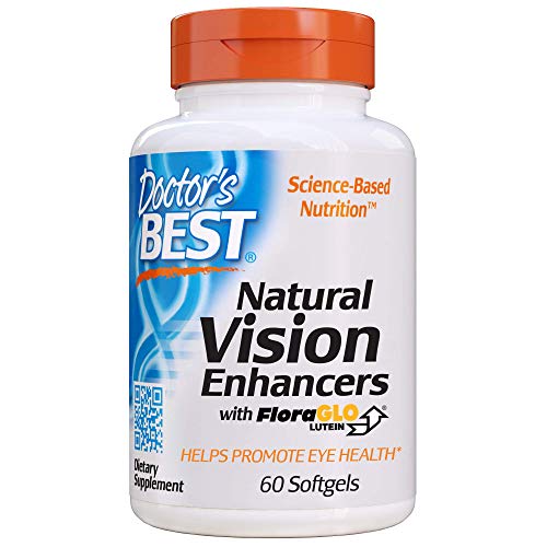 Doctor's BEST Natural Vision Enhancers contain Lutemax 2020, Supports Eye Health, Sharper Vision, Helps Filter Out Blue-Light, 60 Softgels
