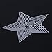 Whitelotous Cutting Dies Stencil Metal Mould for DIY Scrapbook Album Paper Card (8 pcs Star)