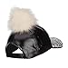 PU Jewel Cap with Pom Pom