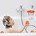 ALLCELE Kids Bath Basketball Hoop & Balls Playset for Preschool Boys & Girls | Bathtub Shooting Game for Kids & Toddlers | Suctions Cups That Stick to Any Flat Surface + 3 Balls Included