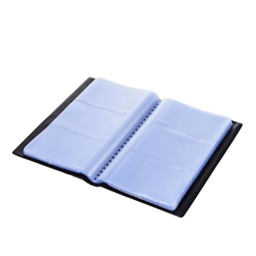 LOYMR 2 Pack Business Card Holder Organizer Book PU Leather,Total for 600 Business Cards（ Black） - Thumbnail 3