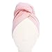 Aquis Microfiber Hair Towel, Lisse Crepe, Pink (19 x 39-Inches)