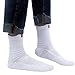 Belisy Mens Athletic Compression Crew Ankle Quarter Socks 6 Packs For Basketball & Running