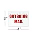 Outgoing Mail Magnet - 3x4 Inch Mailbox Notification Magnets