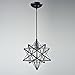 YOBO Lighting Transparent Glass Moravian Star Pendant Chandelier, 11 Inch