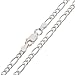Diamond-Cut 3mm Wide Sterling Silver 24