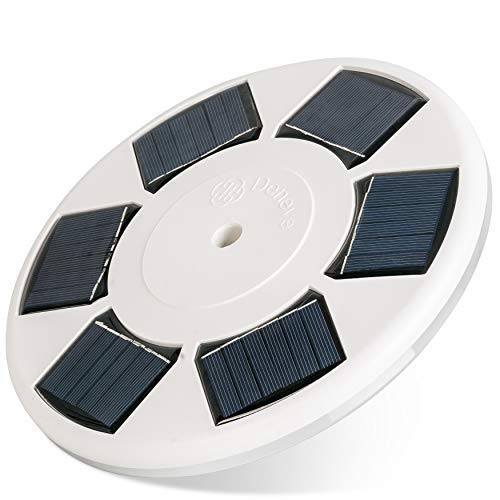Deluxe Solar Flag Pole Light, Flag Light, LED Downlight for Most 15 to 25 Ft In-Ground Flag Poles, Fits 0.5" Wide Flag Ornament Spindles (Renewed)