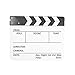 WoneNice Professional Black & White Acrylic Clapper Board Slate