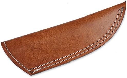 Whole Earth SupplyLight Brown Genuine Leather Sheath Fixed Blade Hunting Knife Knives Large Best