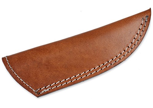 Whole Earth SupplyLight Brown Genuine Leather Sheath Fixed Blade Hunting Knife Knives Large Best