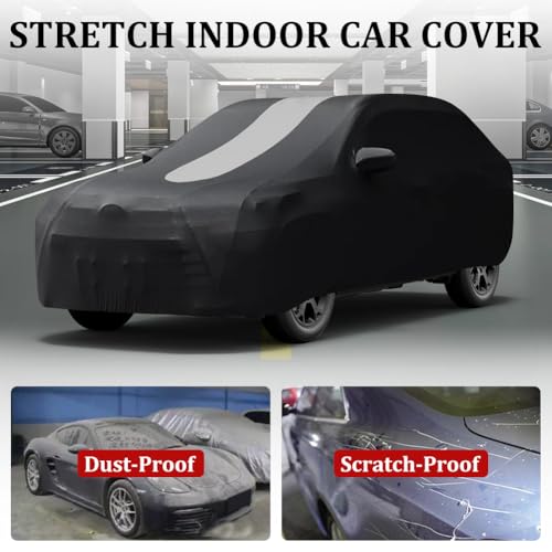 WinPower Interior Car Cover Complete 5.10-5.40M SUV Breathable Stretchable Elasticity Protection Anti-Dust Anti-Scratch for Garage Car Exhibition, 1 Piece
