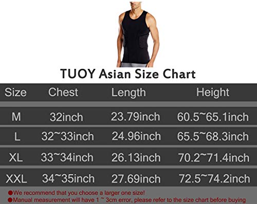 image for TUOY Men's Padded Compression Shirt Protective T Shirt Rib Chest Prote