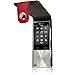 iGadgitz U3522 Leather Flip Case Cover with Detachable Carabiner +Belt Loop +Magnetic Closure +Screen Protector Compatible with Sony Walkman NWZ-A15, A17, A25, A27 8GB 16GB 32GB & 64GB - Red