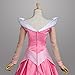 Angelaicos Womens Satin Princess Dress Halloween Cosplay Costume (M, Pink)