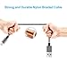 IVVO iPhone Cable 3Pack 3FT 6FT 10FT Nylon Braided iPhone Cable Cord USB Charging Cable Charger for iPhone 7/7 Plus/6/6s/6 Plus/6s Plus/5/5c/5s/SE,iPad iPod Nano iPod Touch(Black)