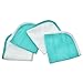 American Baby Company Terry Washcloths Made with Organic Cotton, Aqua, 4 Count