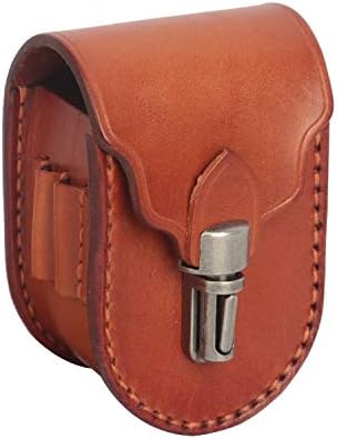TOURBON Leather Waist Belt Golf Ball Pouch Golf Sports Accessory