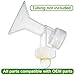 Nenesupply Pump Parts with 27mm Flanges Compatible with Medela Breastpumps Incl. Flange Breastshield Valve Membrane for Pump in Style Symphony Swing Not Original Medela Pump Parts