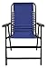 Caravan Canopy Suspension Portable Folding Sports Chair with Bungee Suspension and Textaline Fabric, 300 Pound Weight Capacity, Blue