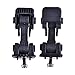 omotor Hi-Lift Jack Hood Mounts Brackets Fit Jeep Wrangler CJ 1944-1986/YJ 1987-1995/TJ 1997-2006 (Pair, Black) (TJ Hood Cover Catch)
