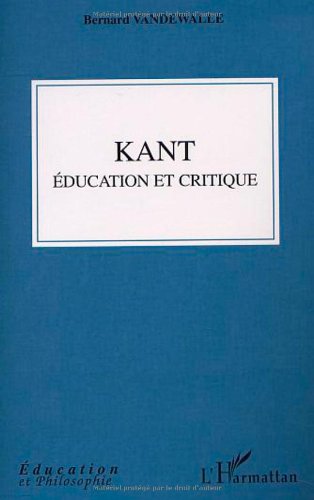 Kant, éducation et critique