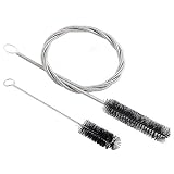 CPAP Tube Cleaning Brush - 7ft Flexible Stainless CPAP Mask and Tube Cleaning Brush and Handy 7.28in Mask Brush for Standard 22mm Diameter Tube - 2pcs