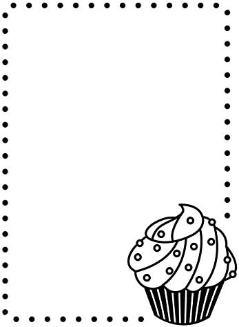Darice Cupcake Corner Embossing Template, Transparent, 10.8 x 14.6 cm