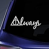 Bargain Max Decals Always Deathly Hallows HP Sticker Decal Notebook Car Laptop 8