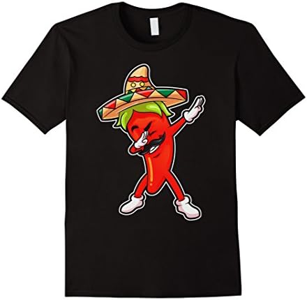 Mens Chili Dabbing T Shirt Pepper Mexican Hot Jalapeno Dab Gifts Large Black