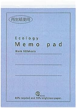 Amazon Co Jp ナカバヤシ エコロジー メモパッド ａ6 無地 メテg 1 文房具 オフィス用品
