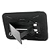 Galaxy Tab 2 7 Case KIQ (TM) Heavy Duty Hybrid Silicone Skin Hard Plastic Case Cover Kick Stand for Samsung Galaxy Tab 2 7.0 P3100 - Black / Black