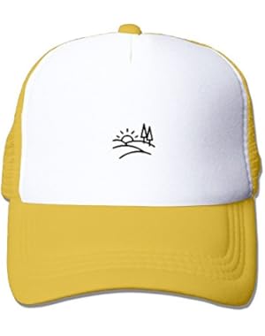 Country Landscape No Background Unisex Mesh Hat Adjustable Sports Baseball Cap