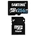 SAMTONG 256GB Micro SD SDXC TF Memory Card High Speed Class 10 With Micro SD Adapter (256GB, Black)