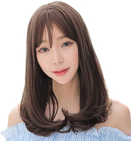 Amazon アクアランド Aqualand ウィッグ ロング ゆるふわ パーマ カール セミ レディース かつら 前髪薄め シースルーバング フルウィッグ かわいい きれい 清楚 軽量 耐熱 フリーサイズ 巻き髪 コテセット コスプレ ダークブラウン コスプレ 仮装 通販
